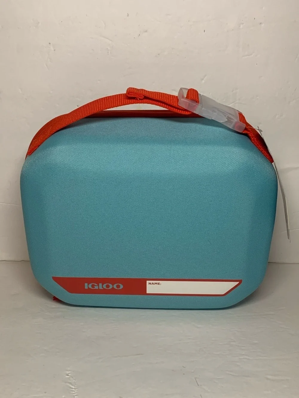 Igloo Hard Liner Storage Lunchbox Bag  6 Cans Checker Blue NWT